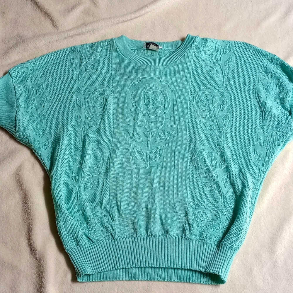 Short sleeve knit sweater #003